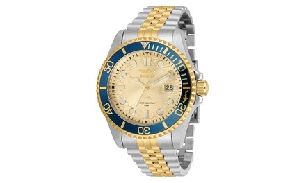 Invicta Men's 30617 Pro Diver Quartz 3 Hand Champagne Dial Watch