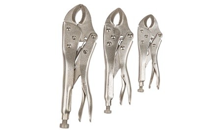 Locking Plier Set (3-Piece) with Storage Pouch