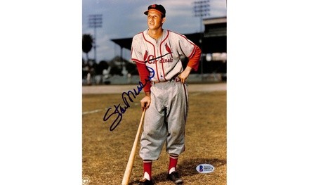 Cardinals Stan Musial Authentic Signed 8x10 Photo Autographed BAS 2