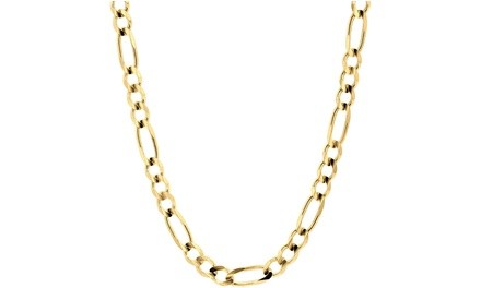 10K Gold 3.3mm, 6.9mm, 8.2mm Figaro Chain