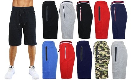 Men's Tech Jogger Shorts with Zipper Side Pockets (S-2XL)