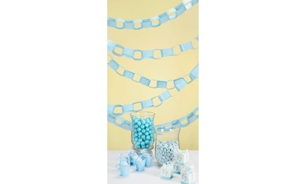 Darice Paper Chains Blue 15 feet Makes 1