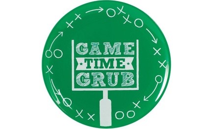 Game Time Grub Football Platter (2-Pack)