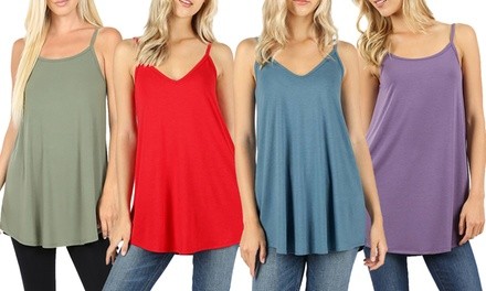 Haute Edition Women's Reversible Two-Way Cami Tank