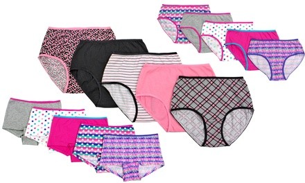 10-Pack Cover Girl Girl's Cotton Underwear. Assorted Styles Available.