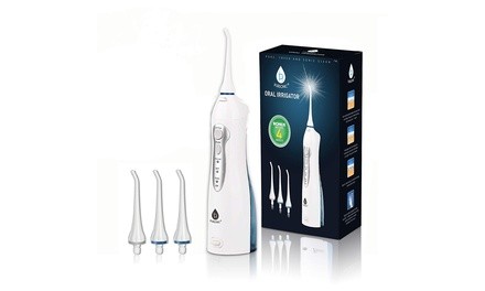 Pursonic Professional Rechargeable Oral Irrigator with High-Volume Tank and 4 Nozzles