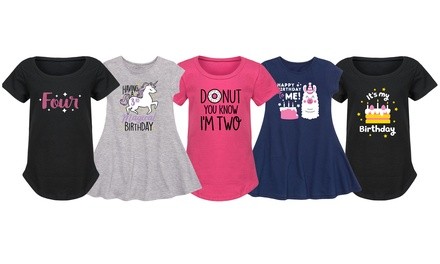 Toddler Birthday Girl Tees & Dresses