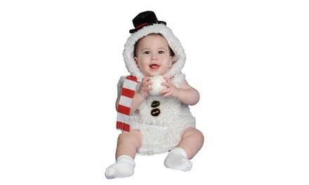 Dress Up America 361-6-12 Baby Plush Snow Man Costume - Size 6-12