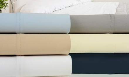 Kathy Ireland 400TC 100% Cotton Percale Sheet Set