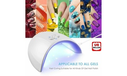 36W LED UV Nail Polish Dryer Lamp Gel Acrylic Curing Light Spa Professional Kit