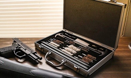  iMounTEK Universal Gun Cleaning Kit with Aluminum Carrying Case (126-Piece)