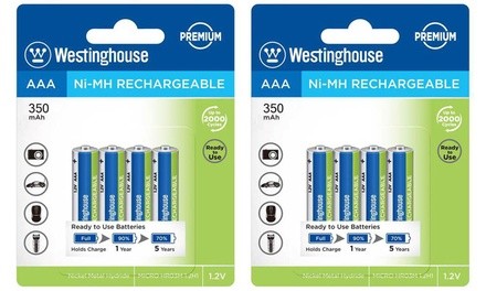 Westinghouse NiMH Rechargeable AA & AAA Batteries (8 or 24 Pack)