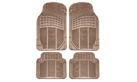 Universal Fit Weatherproof Heavy Duty Rubber Car Floor Mats