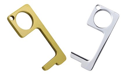 LGU Touch-Free Door-Opening and Button-Pushing Keychain Tool (2-Pack)