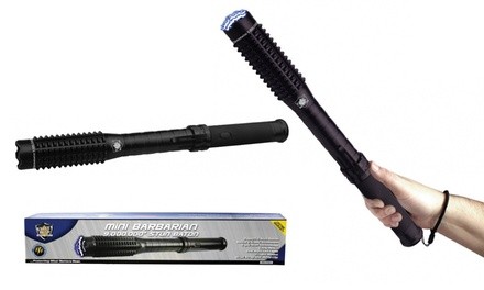 Streetwise Security Mini Barbarian Stun Gun Baton with Flashlight