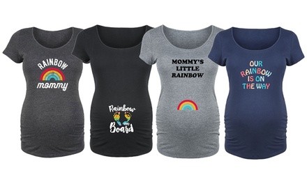 Bloom Maternity: Rainbow and Miracle Baby Mama Tee