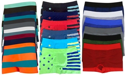 6-Pack Boys' Microfiber Boxer Briefs (Age 3-19)