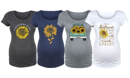 Bloom Maternity: Pretty Sunflower Maternity Tees