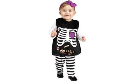 Fun World FW117231 Skelly Belly Costume, 24 Months