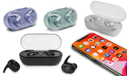 Aduro Sync-Buds True Wireless Earbuds with Wireless Charging Case