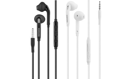 Samsung Galaxy S6 Earbuds with In-Line Mic (1-, 2-, or 3-Pack)