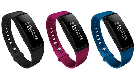 Techsmarter Water-Resistant Fitness Tracker with Heart Rate and Blood Pressure Monitor