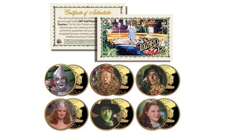 Wizard of Oz Kansas US Statehood Quarter (6-Coin Set)