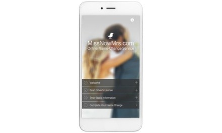 Married Name-Changing App/Service from MissNowMrs.com (44% Off)