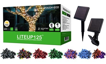 125LED Solar Powered String Lights. Multiple Colors and Quantities Available.