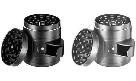 FlyHigh 5-Piece Titanium Herb Grinder with Easy-Access Window