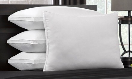 DownSupply Overstuffed Side and Back Sleeper Gel Fiber Pillows (1, 2, or 4-Pack)