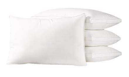 Exquisite Hotel Collection Down-Alternative Dust-, Mite-, and Allergen-Resistant Pillow Set (4-Pack)