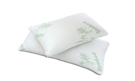 Luxury Home Memory Foam Bamboo Pillows (2-Pack)