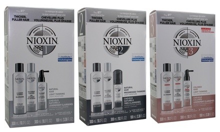 Nioxin System 1, 2, 3, 4, 5, or 6 Haircare Set (3-Piece)