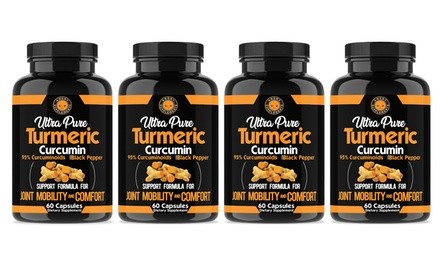 Angry Supplements Ultra Pure Turmeric Curcumin (4- or 6-Pack)