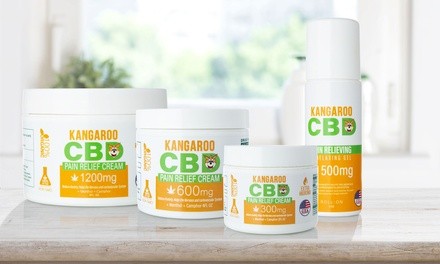 CBD Pain Relief Cream from Kangaroo CBD (300mg-1200mg)