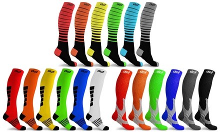 DCF Ultimate Compression Socks for Men and Women (6-Pack)