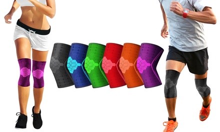 DCF Elite Knee Support Compression Sleeve with Gel Grip (2-Piece)