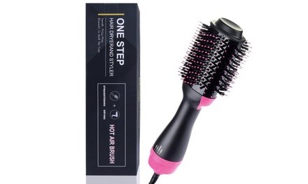 One-Step Hair Dryer and Volumizer Hot Air Brush - Straight Curl Frizz-Free Blowout