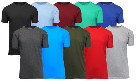 3-Pack Galaxy By Harvic Men's Short-Sleeve Crew-Neck Fitted Tee (M-2XL)