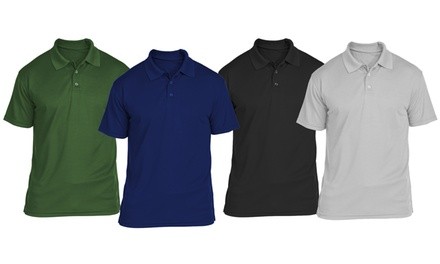 SEL Mens 3-Button Pre-Shrunk Cotton Pique Polo (S-6XL)
