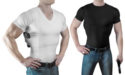 Concealment Clothes Men's Concealed Carry Holster Undershirts