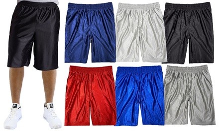 Men's Moisture-Wicking Dazzle Active Shorts (4-Pack; M-4XL)