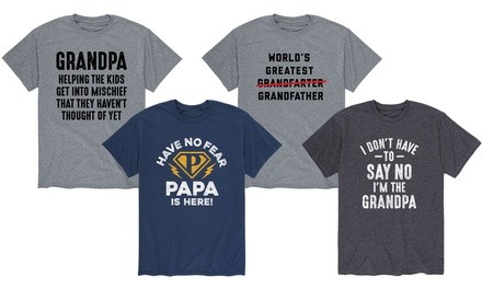 Funny Graphic Tees for Grandpa (S-3XL)