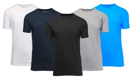 Men's Short Sleeve Crew Neck Undershirt Tees (M-2XL; 3-Pack)