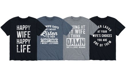 Men's Humorous Married Life-Themed T-Shirt (S-3XL)