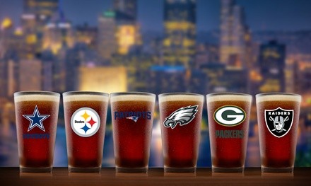 Duckhouse NFL 16 Fl. Oz. Clear Pint Glass Set (2-Pack)