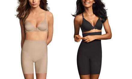 Flexees by Maidenform Women's Firm-Control High-Waist Thigh Slimmer. Plus Sizes Available.