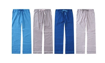 Women's Cotton-Woven Lounge Pants with Pockets