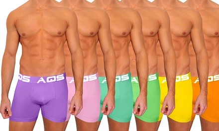 AQS Men's Colorful Boxer Briefs (6-Pack)